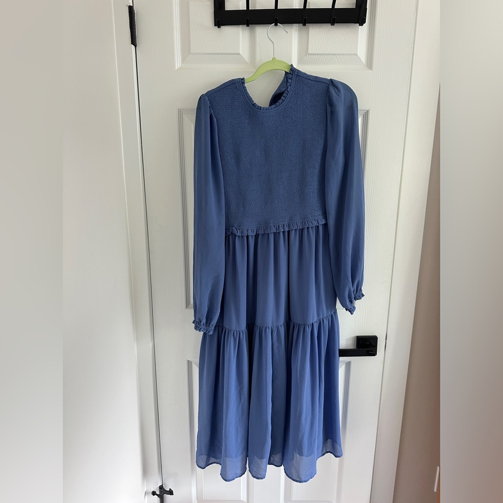 Blue forever 21 midi dress